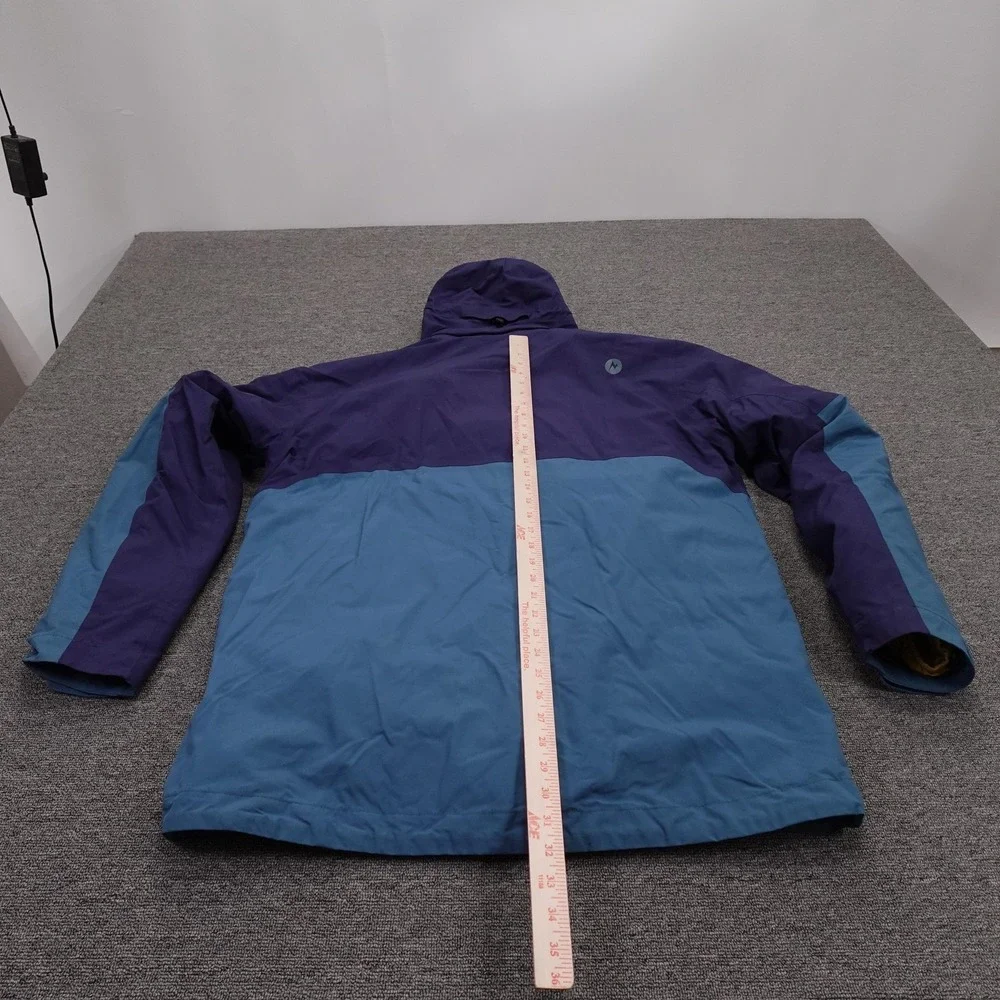 Marmot Jacket Mens XL Blue 3-in-1 Hooded Insulated Thinsulate Ski Snowboard